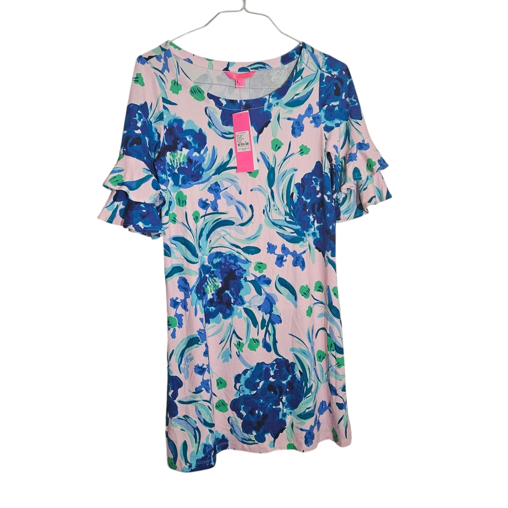 Lilly Pulitzer NWT $168 Lula Floral Ruffle Sleeve Dress Size Small SPRING-SUMMER